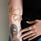Duffy Gold Spiral Upper Arm Cuff