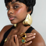 Raindrop Exaggerated Textured Earrings