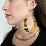 Ta Exaggerated Hoop Textured Earrings