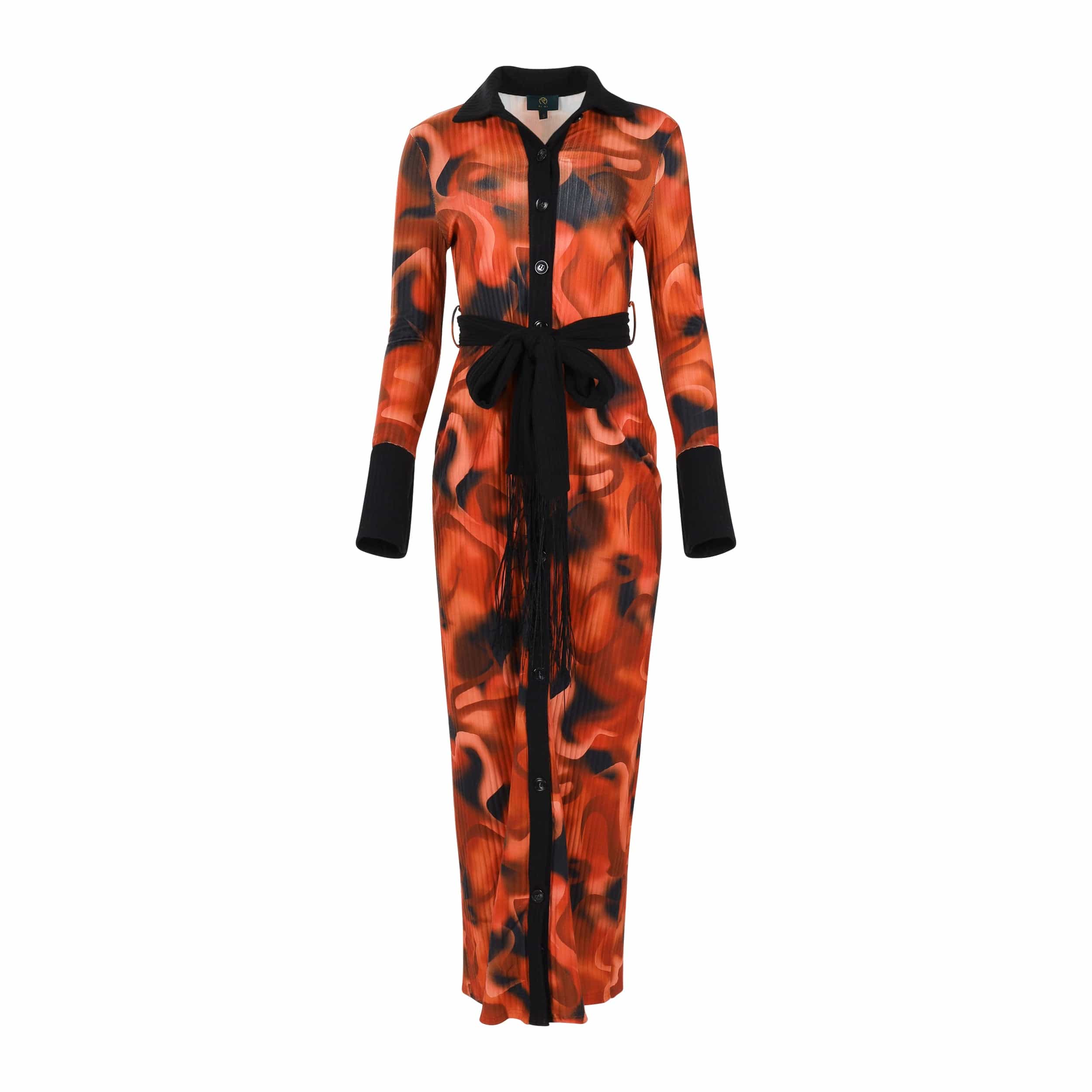 reiss cathleen shirt dress Reiss Floral Print Gathered Cut Out Shirt Dress in Blue