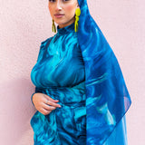 Omi Printed Chiffon Scarf