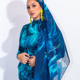 Omi Printed Chiffon Scarf