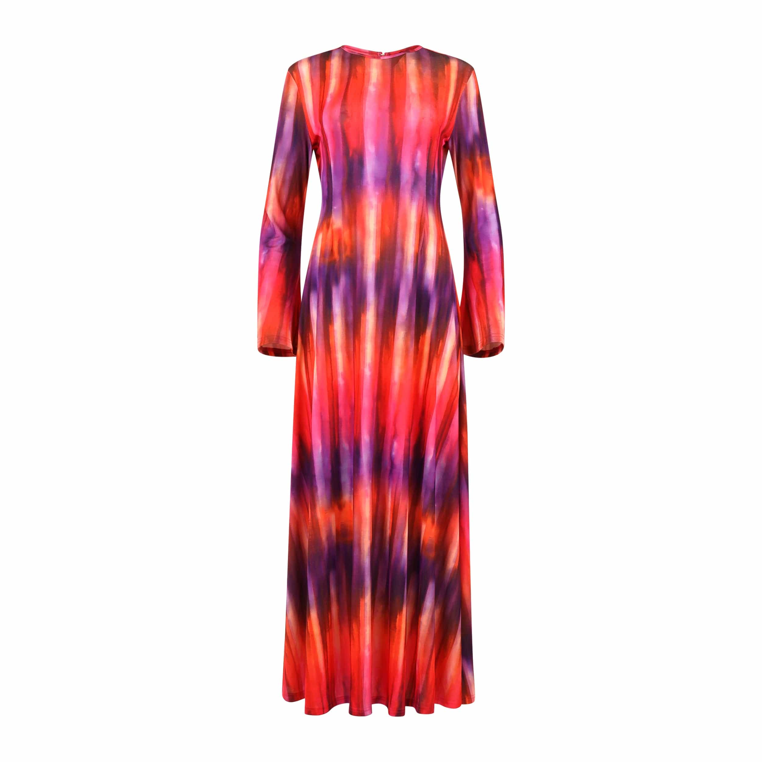 Iris Flared Sleeve Maxi Dress: Colorful & Stunning Print XS Iris Flared Sleeve Maxi Dress: Colorful & Stunning Print XS