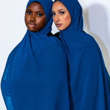 Premium Chiffon Scarf in Azure