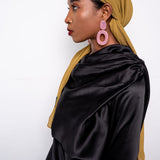 Plisse Chiffon Scarf in Olive