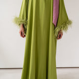 Layla Feather Sleeve Dress
