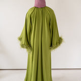 Layla Feather Sleeve Dress
