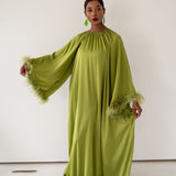 Layla Feather Sleeve Dress
