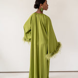 Layla Feather Sleeve Dress