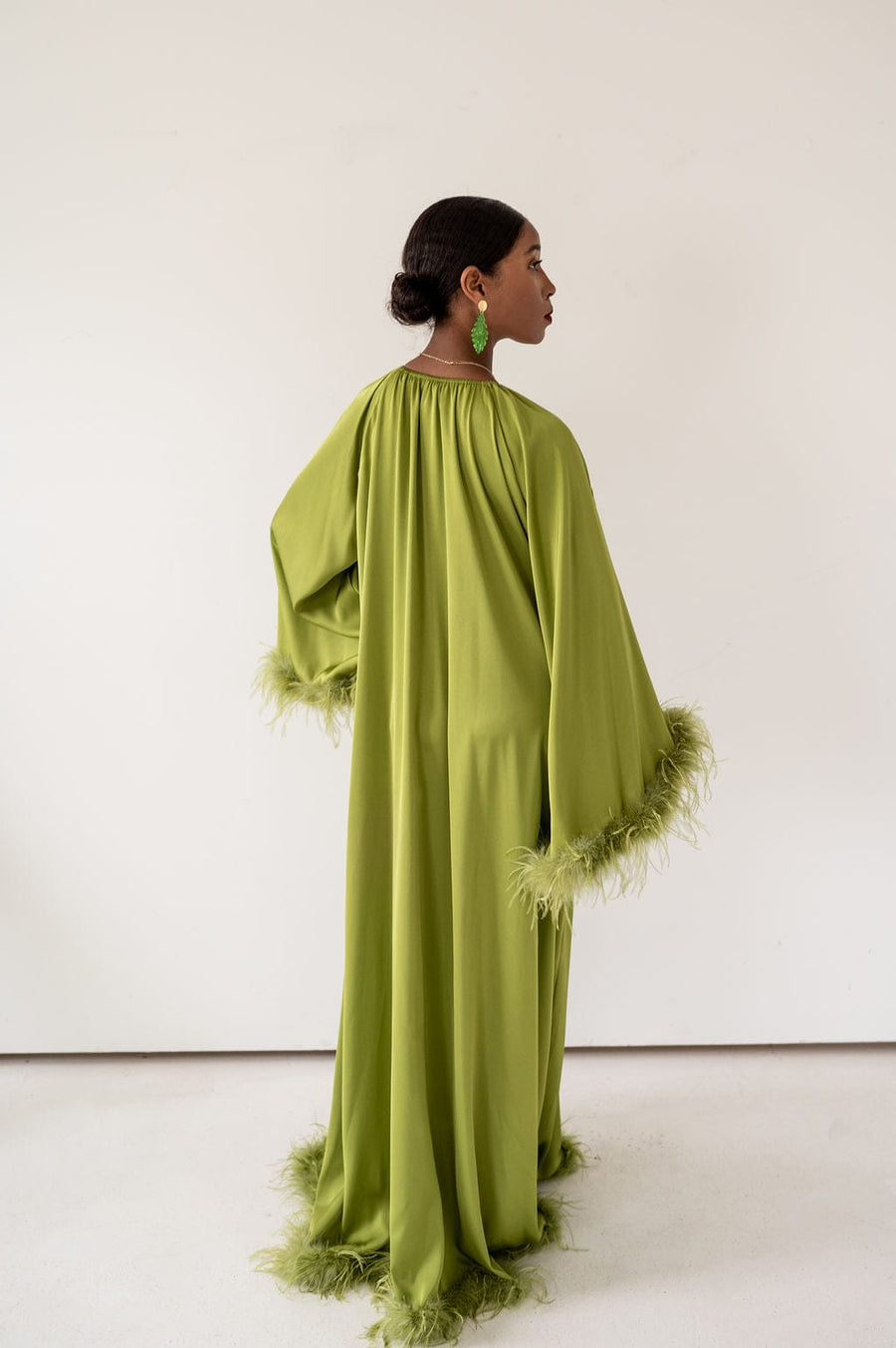 Layla chiffon cape clearance dress