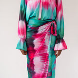 Nawra Chiffon Long Sleeve Top