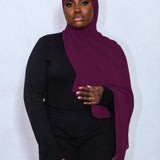 Premium Chiffon Scarf in Mulberry